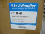 Air Handler 6B957 Pleated FILTER,16X20X1,MERV 8 Pk 12. Fixed Price $65.00.