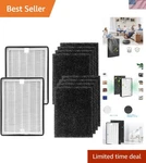 Hepa Filter Air Purifier Replacement Set For Home Use 2 Pack. Fixed Price $46.66.