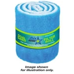 25 Inch Wide Hvac/air Filter Media Roll, Blue /white MERV8 Polyester, 10 Feet. Fixed Price $30.95.