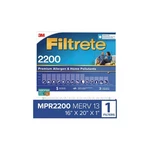 Filtrete High Performance Air Filter 2200 Mpr EA00-4, 16 In X. Fixed Price $48.74.
