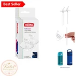 Eco-friendly 2-PACK Clear Silicone Replacement Straws For 12OZ Funtainer Bottles. Fixed Price $8.99.