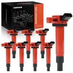 A-premium (red) Engine Ignition Coil Pack Compatible With Toyota Tundra 2000-.... Fixed Price $131.64.