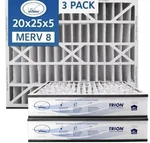 3 Pack Trion Air Bear 255649-105-PLEATED Furnace Filter 16X25X5 Merv 8. Fixed Price $69.25.