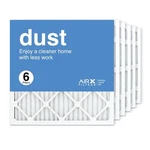Airx Dust 20X20X1 Merv 8 Pleated Filter - Made In The Usa Box Of 6. Fixed Price $10.00.