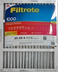 2PKNFILTRETE 20X25X4, Furnace Air Filter Mpr 1000 Dp Micro Allergen Open Box. Fixed Price $37.99.