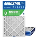 Aerostar 12X24X1 Merv 8 Air Filter, Count, Actual Size (11.75 23.75 0.7.... Fixed Price $45.84.