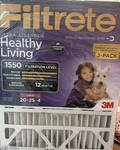 2 Count 3M Filtrete Ultra Alergen Healthy Living Air Filter 1550. Fixed Price $29.99.