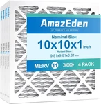 Air Filter Merv 11 (4-PACK) Mpr 1000 Fpr 7 10X10X1, White. Fixed Price $26.05.