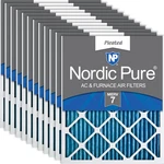 Nordic Pure 18X18X1 Actual Size 17 3/4 Pleated Merv Air. Fixed Price $205.54.