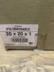GLASSFLOSS,PTA202001,20X20X1 Disposable Air Filter Box Of 12. Fixed Price $20.00.