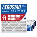 Aerostar 18X20X1 Merv 11 Air Filter, 6 Count, Actual Size 17.50 19.50 0.7.... Fixed Price $56.56.