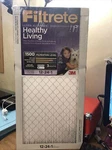 12X24X1 (11.6 23.6) Ultra Allergen Reduction 1500 Filter By 3M Lot (3). Fixed Price $65.00.