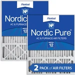 Nordic Pure 20X25X5 Merv 12 Pleated Honeywell Replacement Furnace Air Filters. Fixed Price $61.17.