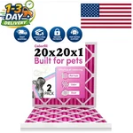 Odor Control 20X20 Filter 2-PACK Pet Hair & Dander Eliminator Merv 8. Fixed Price $64.99.