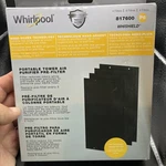 Whirlpool 4-PACK 817600 Replacement Charcoal Pre-filter Fit Air Purifier WPT60. Fixed Price $36.95.