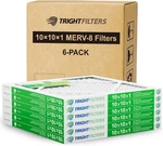 Trightfilters 10X10X1 MERV-8 Air Pleated For Home Hvac Furnace 6PACK. Fixed Price $29.99.