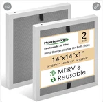 Montemono 14X14X1 Merv 8 Washable Reusable Electrostatic Furnace Filter. Fixed Price $41.99.