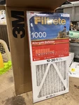 Filtrete 10" W X 20" H 1" 11 Merv Pleated Allergen Air Filter (4-PACK). Fixed Price $41.99.