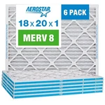 Aerostar 18X20X1 Merv Pleated Air Filter, Furnace 6 Pack (ac.... Fixed Price $44.59.