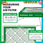 20X25X6 Air Filter Merv 8 Dust Defense Pack Durable Licingroom Office Bedroom. Fixed Price $112.77.