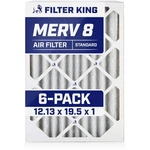 Filter King 12.13X19.5X1 Air 6-PACK Merv 8 Actual Size. Fixed Price $89.88.