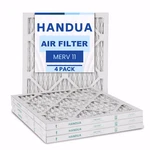 Handua Air Merv 11, Plated Furnace Replacement Filter, 4 Pack. Fixed Price $46.87.