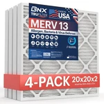 Bnx Trufilter 20X20X2 Merv 13 Air 4-PACK Usa Made. Fixed Price $114.99.