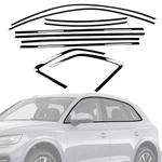 Stainless Steel Window Trim Chrome Delete For Audi SQ5 2019-2024 Black Win.... Fixed Price $320.88.