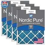 Nordic Pure 20X22X1 Actual Size 19 1/2 21 7/16 3/4 Pleated Merv Air. Fixed Price $81.87.
