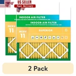 Merv 11 Pleated Hvac Air Filters 18X18X1 2 Pack Allergen Defense Dust Control. Fixed Price $34.01.