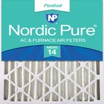 Nordic Pure 20X24X4 Actual Size 19 3/8 23 5/8 Pleated Merv 14 Air. Fixed Price $81.33.