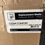 Clean Comfort AMP-11-2025-4H 3 Pack) 16" X 25" Media Air Filter, Merv. Fixed Price $99.99.