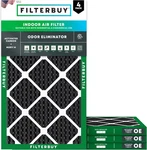 Filterbuy 16" X 25 In. Merv 10 (fpr 6) Odor Eliminator Pleated (4-PACK). Fixed Price $65.00.
