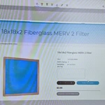 Brookaire 18X18X2 Fiberglass Merv Filter, 12 Pack, Furnace/ac, Blue. Fixed Price $35.00.