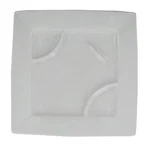 Tuxton 10.125" American White Compt. Square Plate - / Cs. Fixed Price $96.79.