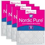 Nordic Pure 16X30X1 Actual Size 15 3/4 29 11/16 Tru Mini Pleat Merv 8. Fixed Price $81.78.