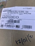 Glasfloss ARP03CO 31 7/8 X65 1250 Automatic Roll Air Filter Medium White Poly. Fixed Price $150.00.