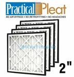Choose Size - Practical Pleat 2" Filter For 1" Return Grille Merv 8 (4 Pack). Fixed Price $140.76.