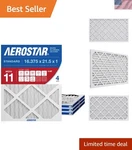 16.375X21.5X1 Merv 11 Air Filter, 4 Count, Actual Size 16.50 21.50 0.75, .... Fixed Price $81.16.