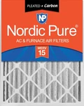 Nordic Pure 20X25X4 (19 1/2 5/8) Pleated 19.5" 24.5" 3.6". Fixed Price $89.43.