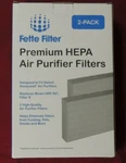 Fette Premium Hepa Air Purifier Filters Model HRF-R2 2-PACK. Fixed Price $16.95.