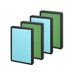 Nispira 4-IN-1 True Hepa Filter For Pro Breeze Air Purifier PB-P01F Pks. Fixed Price $79.99.