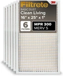 Filtrete 16X25X1 Furnace Air Filter, Merv 5, Mpr 300, Capture. Fixed Price $56.17.