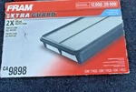 Fram CA9898 Rigid Panel Air Filter 2X Protection 12,000 Mile Engine. Fixed Price $8.98.