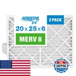 Aerostar 20X25X6 Merv 8 Air Filter Count Actual Size 19.75 24.25 6.00. Fixed Price $118.13.