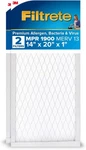 2PACK 3M Filtrete 14X20X1 Furnace Air Filter, Merv 13, Mpr 1900. Fixed Price $29.00.