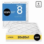 Simply 20X20X1 Air Filter, Merv 8, Mpr 600, Pack, Furnace For Hvac. Fixed Price $45.00.