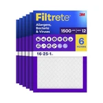 Filtrete 16X25X1 Furnace Air Filter, Merv 12, Mpr 1500, Certified Asthma &.... Fixed Price $103.44.