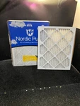 (qty 4) Nordic Pure 16X20X1M8-4, Pleated Merv Air Filters, White. Fixed Price $37.50.