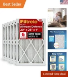 Air Filter Merv 11 20X25X1 Hepa 6 Pack Pleated Electrostatic Cleaners. Fixed Price $113.86.